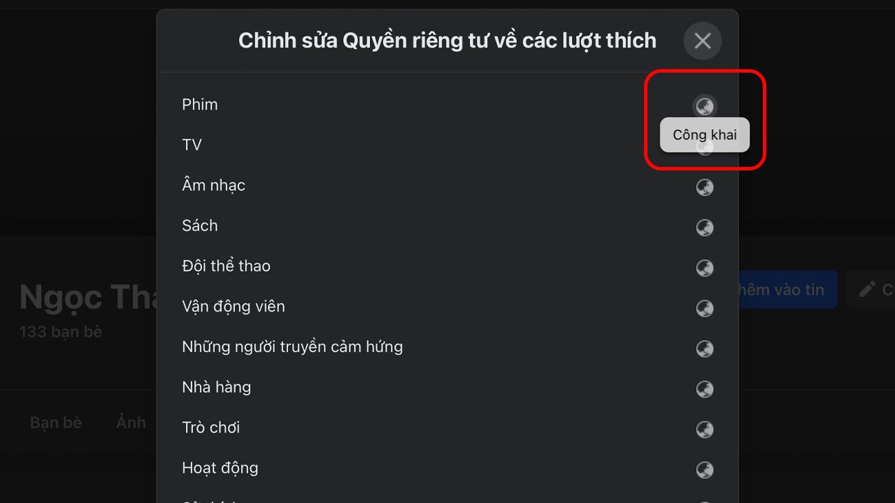 Cách không cho người khác thấy mình like comment trên trang Facebook