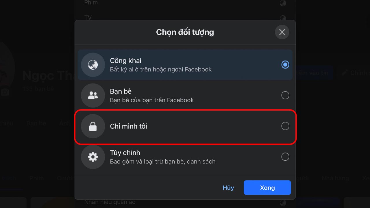 Cách không cho người khác thấy mình like comment trên trang Facebook