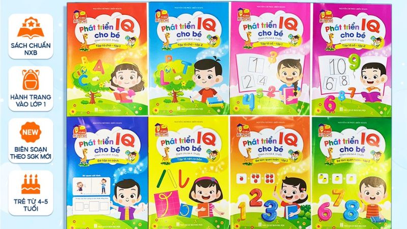 Bộ sách phát triển IQ cho bé 4- 5 tuổi