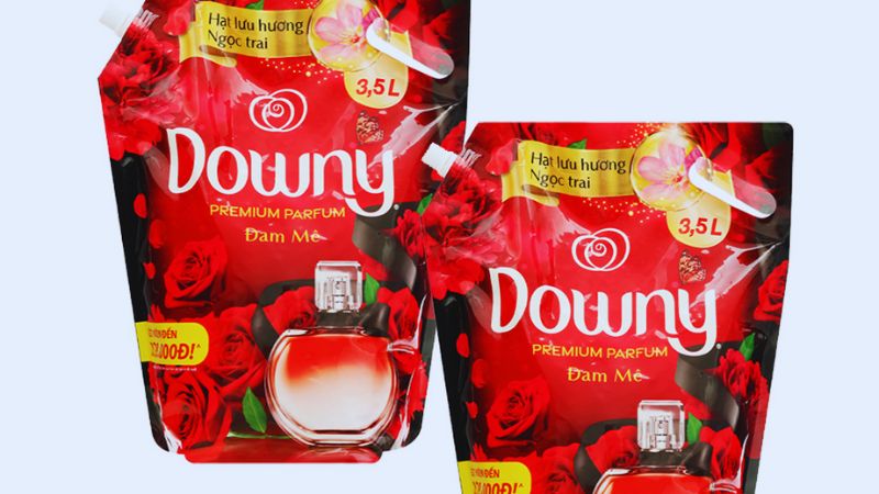 Nước xả vải Downy hương nước hoa đam mê 2 túi 3.5 lít