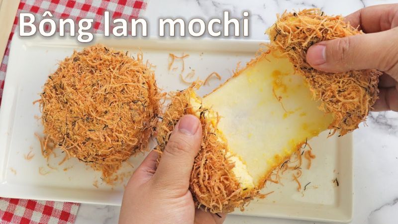 Khéo tay làm bánh bông lan mochi trứng muối chà bông ngon siêu cấp