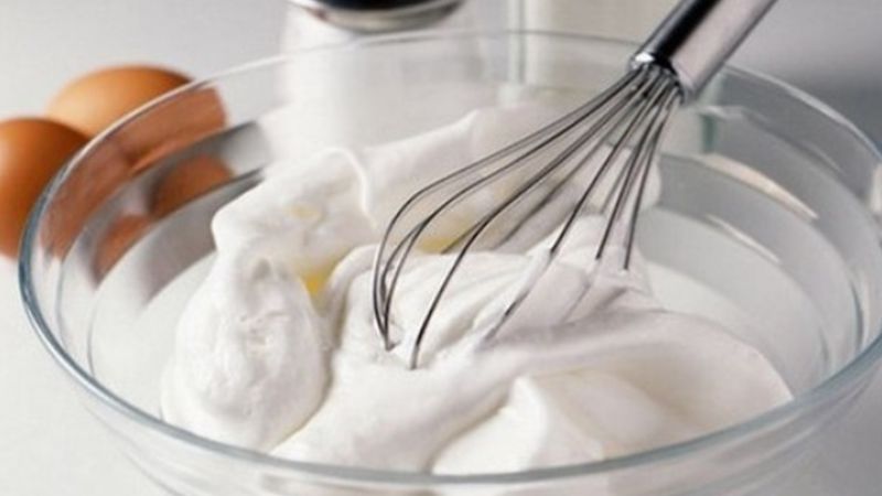 How long should egg whites be beaten?