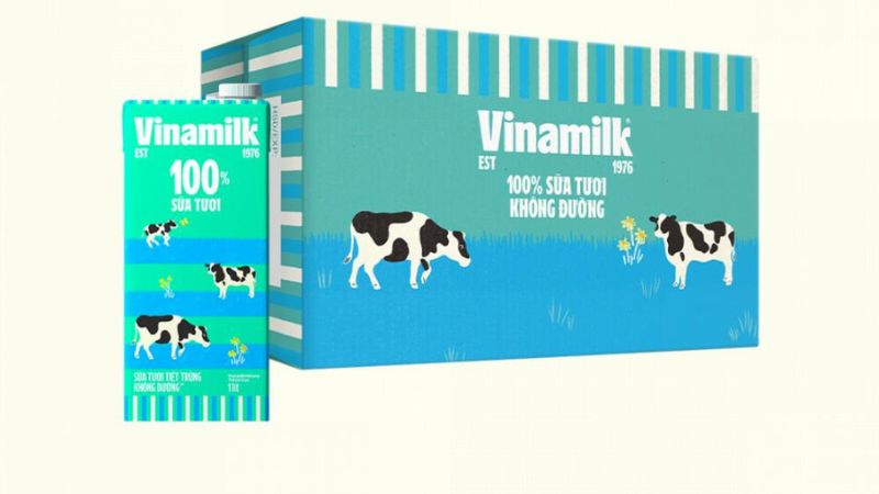 Sữa tươi tiệt trùng Vinamilk 100% không đường