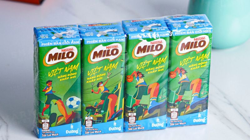 Sữa lúa mạch ít đường Milo Active Go