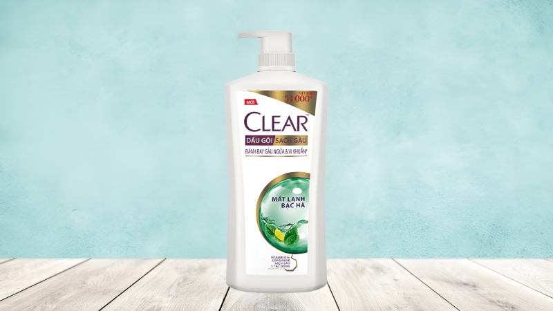Dầu gội sạch gàu Clear mát lạnh bạc hà