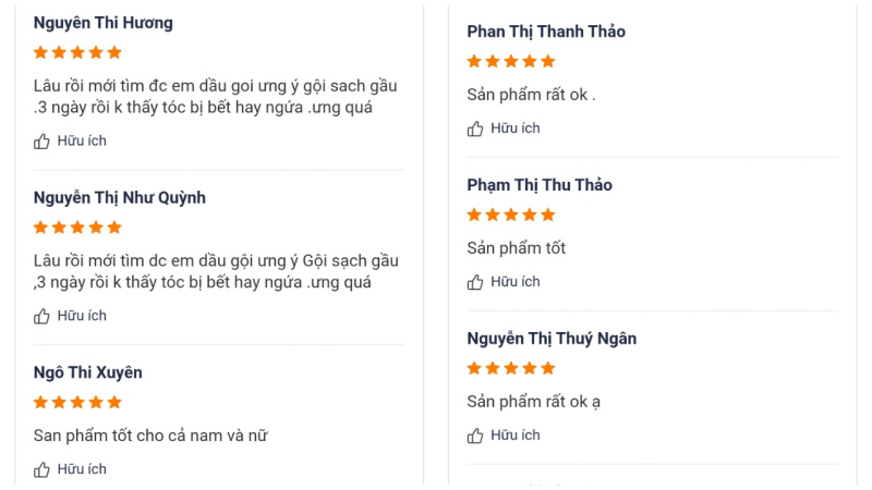 Đánh giá của khách hàng về sản phẩm dầu gội sạch gàu Clear mát lạnh bạc hà