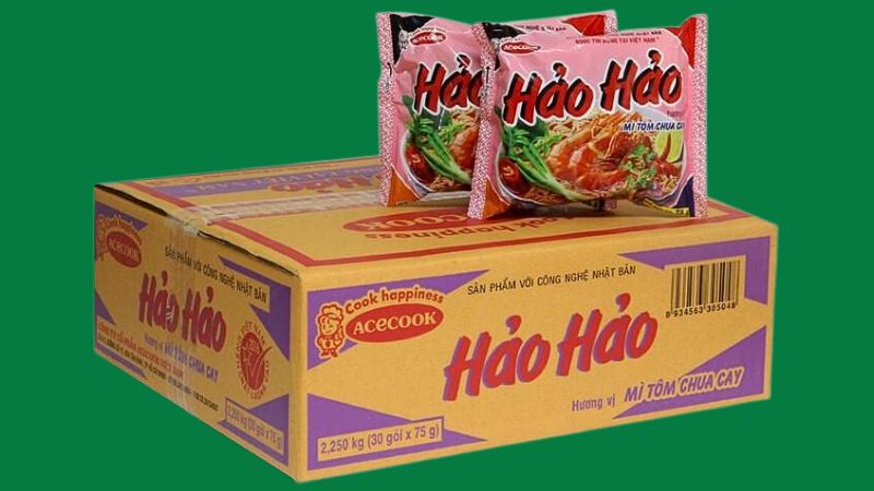 Thùng 30 gói mì Hảo Hảo tôm chua cay 75g