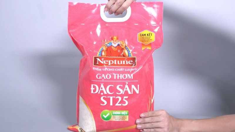 Gạo thơm đặc sản Neptune ST25 túi 5kg