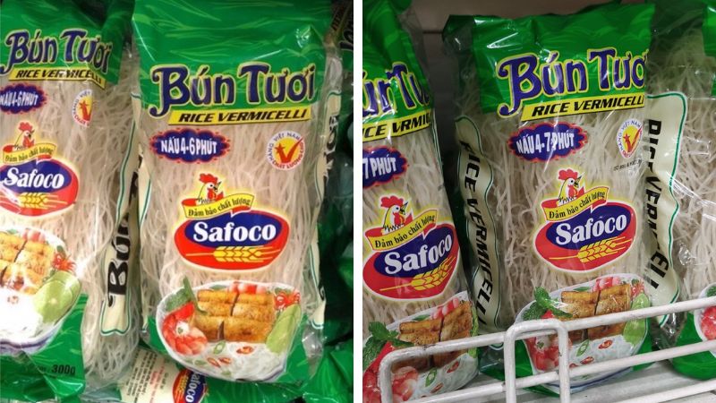 Bún tươi dạng khô Safoco gói 300g