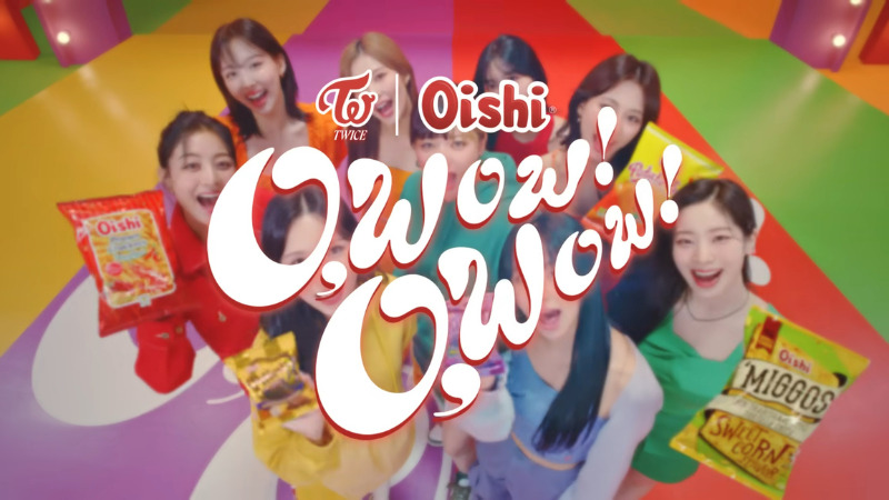 TWICE kết hợp với Oishi ra mắt chiến dịch ‘O WOW, O WOW’