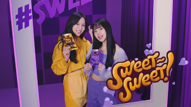 Mina và Chaeyoung cùng khẩu hiệu "Sweet Sweet!"