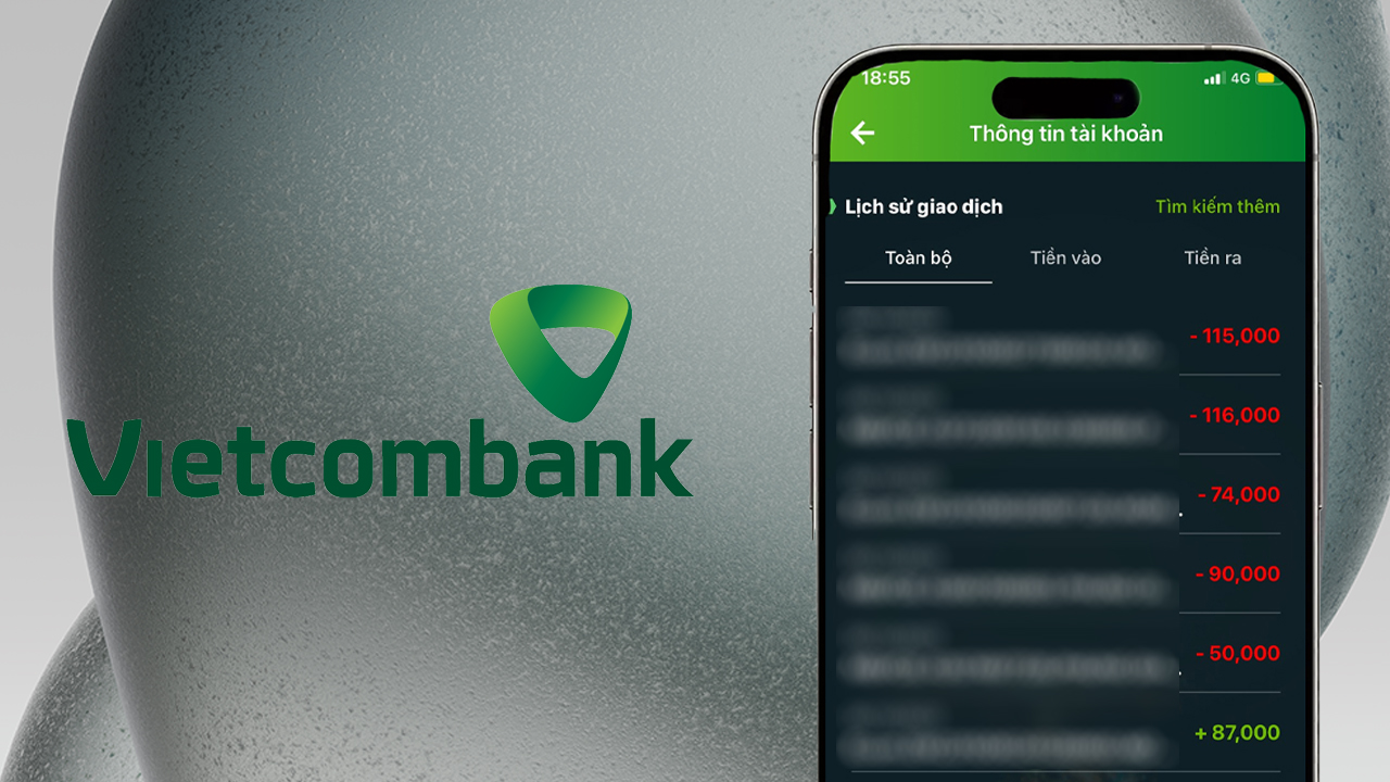 Cách xem lịch sử giao dịch Vietcombank