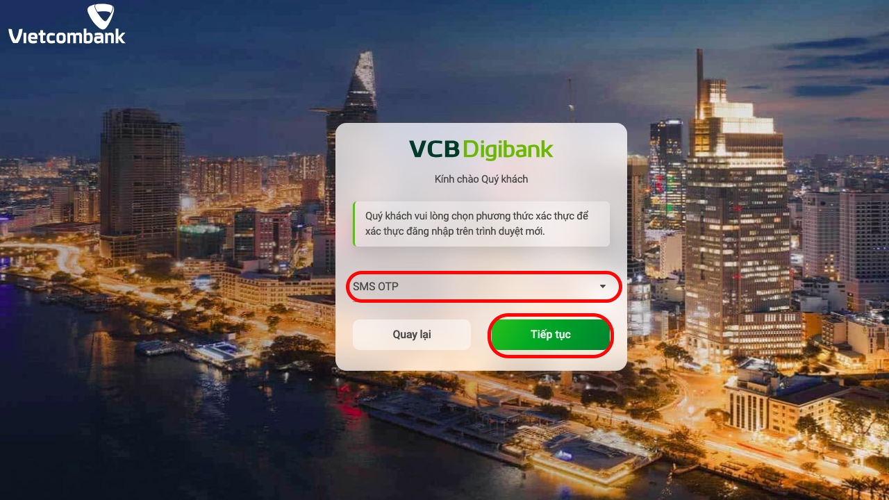 Cách xem lịch sử giao dịch Vietcombank