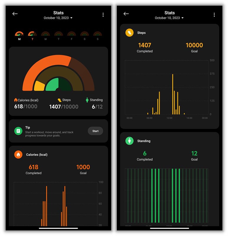 Xiaomi Smart Band 8 có khả năng theo dõi bước chân, lượng calo tiêu thụ theo thời gian thực với độ chính xác tương đối cao Xiaomi Smart Band 8 có khả năng theo dõi bước chân, lượng calo tiêu thụ theo thời gian thực với độ chính xác tương đối cao