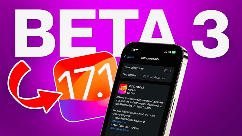 Apple đã tung iOS 17.1 Beta 3 và iPadOS 17.1 Beta 3 để các nhà phát triển thử nghiệm Apple đã tung iOS 17.1 Beta 3 và iPadOS 17.1 Beta 3 để các nhà phát triển thử nghiệm