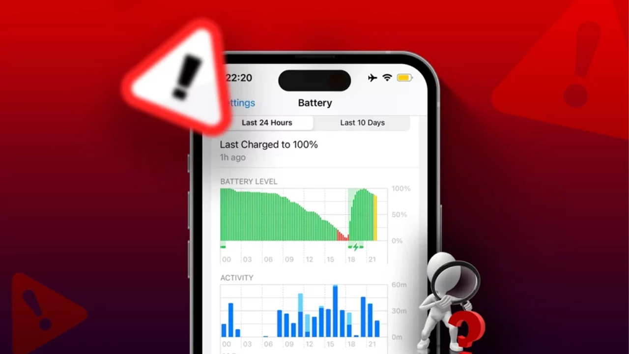 iPhone tự tụt pin khi đang không sử dụng