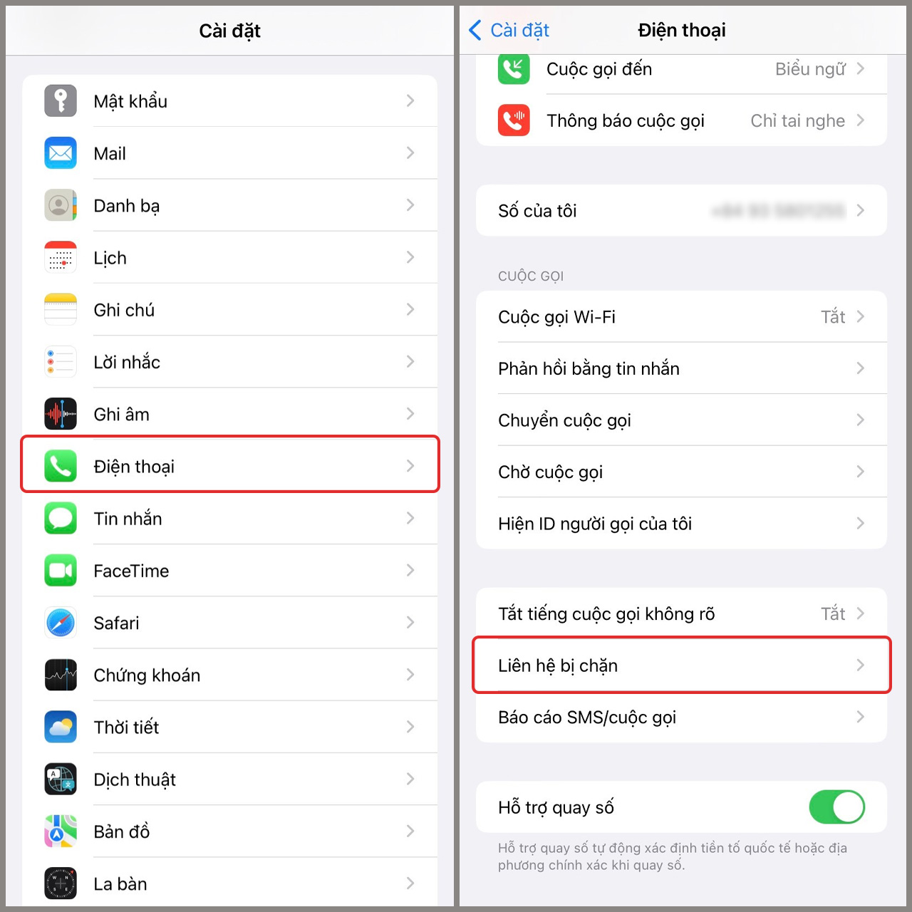 iPhone không gọi được