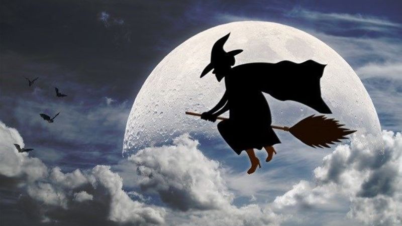 Witch is a familiar symbol on Halloween