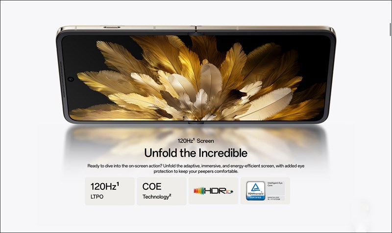 OPPO Find N3 Flip sở hữu màn hình với nhiều công nghệ tối ưu nhất