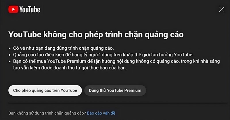 Chặn Quảng Cáo YouTube