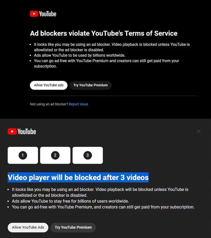 Xóa tính năng bảo mật YouTube trên Edge đang bị chặn quảng cáo