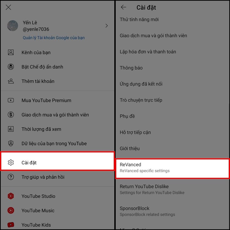 Mẹo sử dụng Youtube ReVanced Mẹo sử dụng Youtube ReVanced