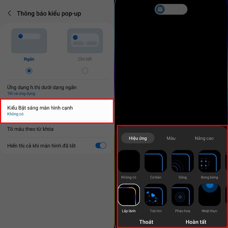 Cách bật viền sáng thông báo trên Galaxy S23 FE Cách bật viền sáng thông báo trên Galaxy S23 FE