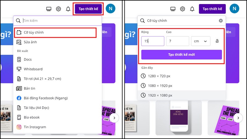 2 cách làm phiếu quà tặng trên Canva