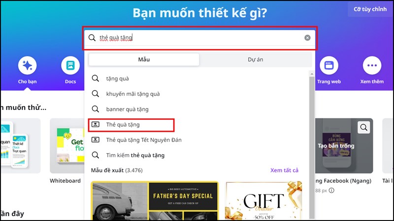 2 cách làm phiếu quà tặng trên Canva