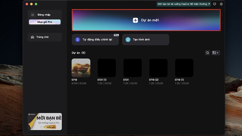 Cách chỉnh kích thước video trên capcut MacBook