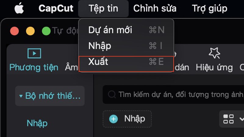 Cách xuất video CapCut trên MacBook Cách xuất video CapCut trên MacBook