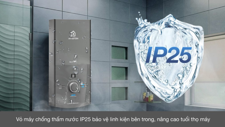 Máy nước nóng trực tiếp Ariston 4500W AURES PREMIUM+ 4.5P - IP25