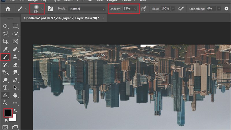 Cách tạo thành phố đảo ngược với Photoshop