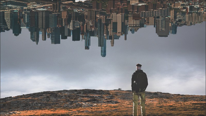 Cách tạo thành phố đảo ngược với Photoshop