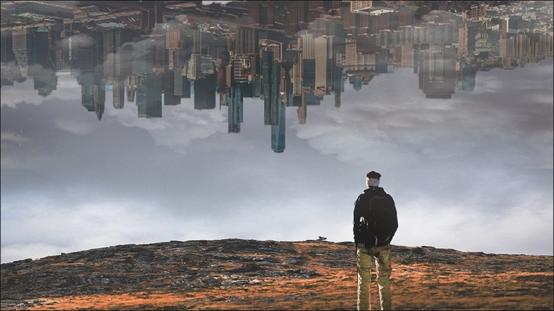 Cách tạo thành phố đảo ngược với Photoshop