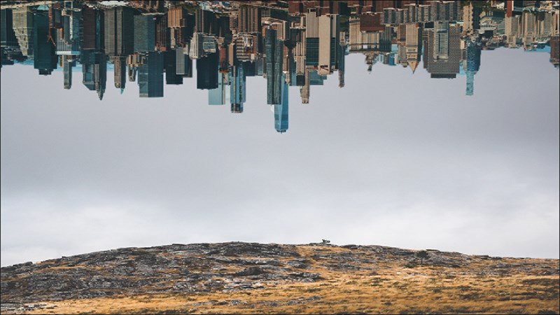 Cách tạo thành phố đảo ngược với Photoshop