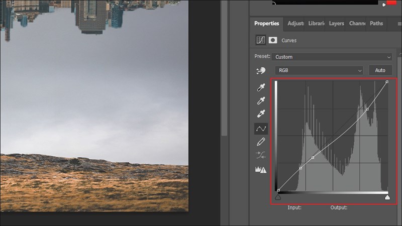 Cách tạo thành phố đảo ngược với Photoshop