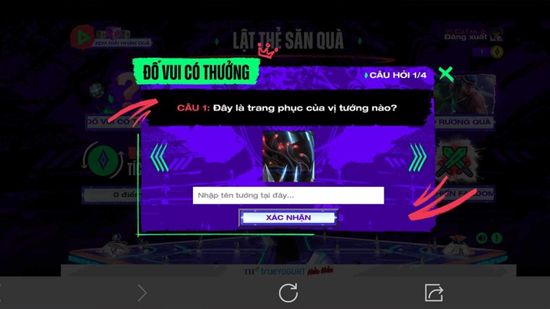 Đáp án Lật Thẻ Săn Quà