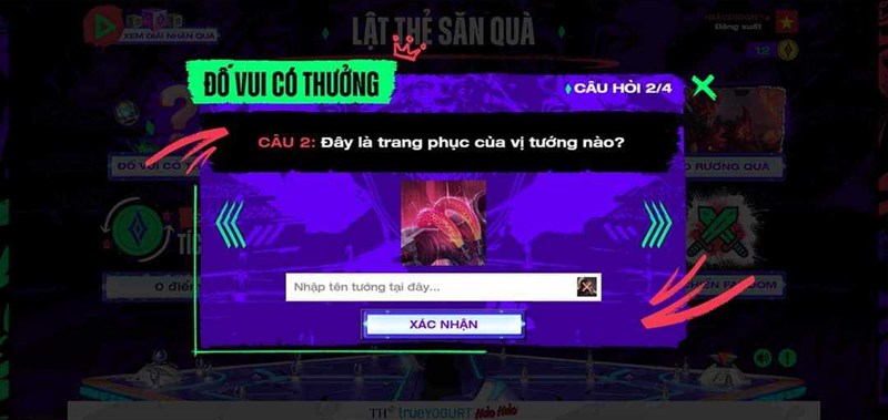 Đáp án Lật Thẻ Săn Quà