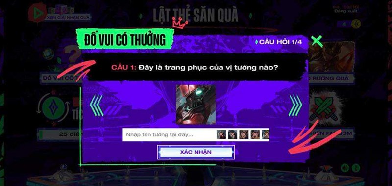 Đáp án Lật Thẻ Săn Quà