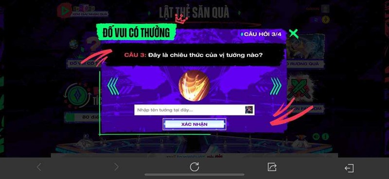 Đáp án Lật Thẻ Săn Quà