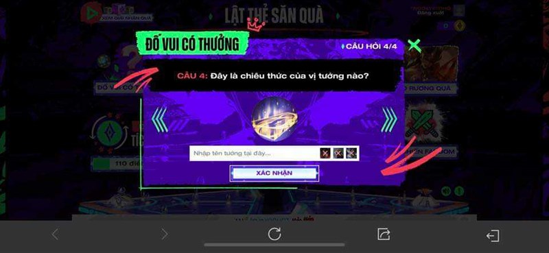 Đáp án Lật Thẻ Săn Quà