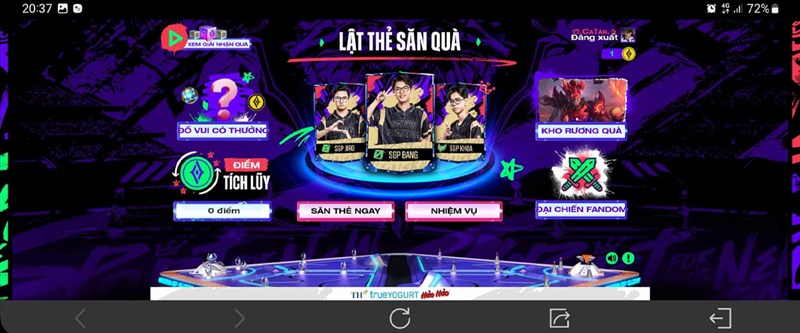 Đáp án Lật Thẻ Săn Quà 