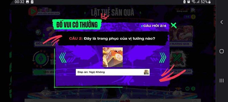 Đáp án Lật Thẻ Săn Quà Liên Quân