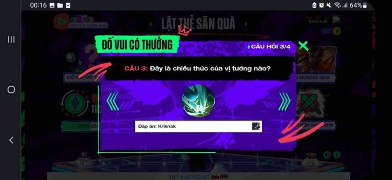 Đáp án Lật Thẻ Săn Quà Liên Quân