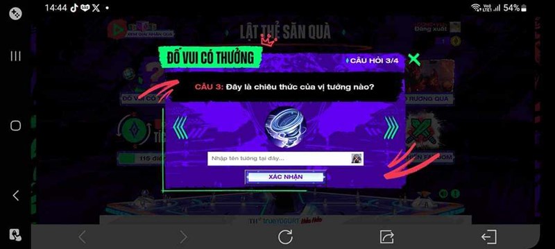 Đáp án Lật Thẻ Săn Quà