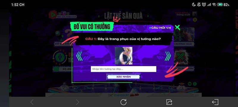 Đáp án Lật Thẻ Săn Quà