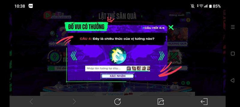 Đáp án Lật Thẻ Săn Quà