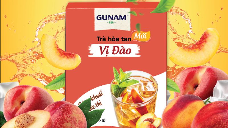 Trà Hòa Tan Vị Đào GUNAM