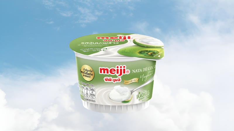 Sữa chua dẻo Meiji thạch Nata de Coco